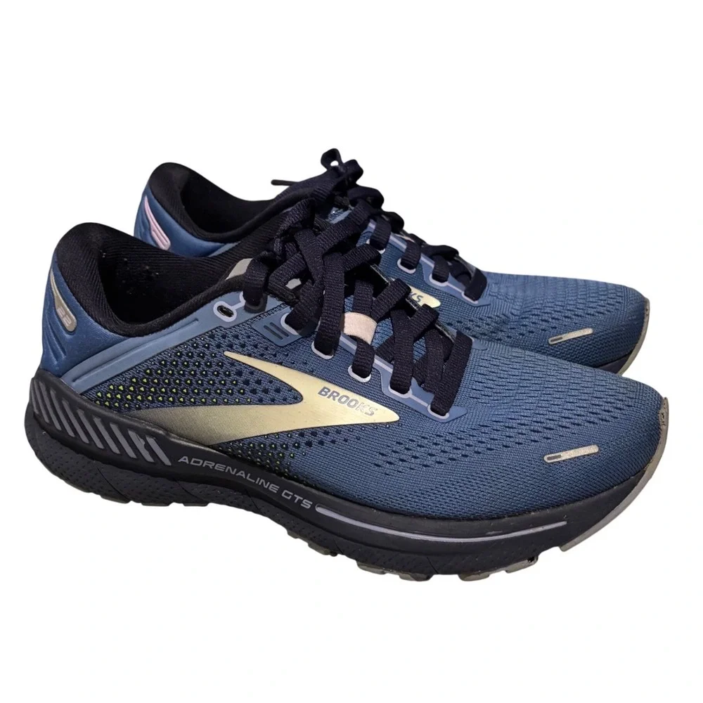 Brooks Adrenaline GTS 22 Womens Running Shoes Blue Navy 1203531B467 Size 6